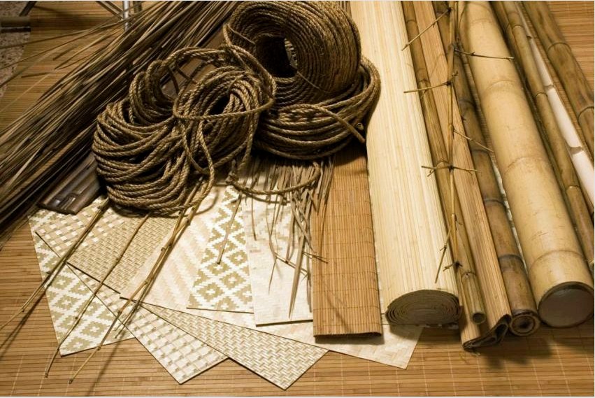 A bambuszvászon előállításának alapanyaga növényi szár, amelyet a feldolgozás során vékony részekre osztanak és speciális módon szárítanak