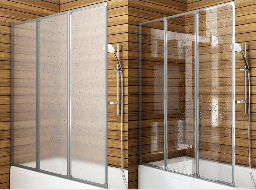 A zuhanykabinok ajtajai csúszó, lengő vagy összecsukható lehet
