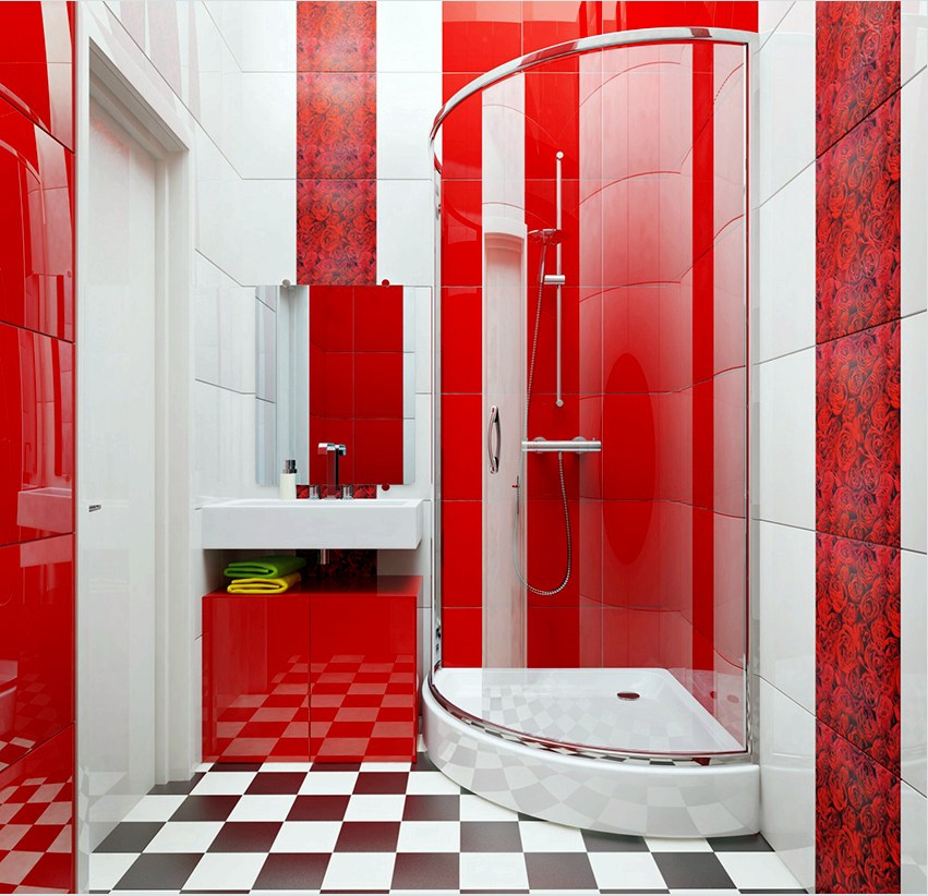 Ha a fürdőszoba kicsi, akkor jobb, ha inkább átlátszó falakkal rendelkező zuhanyt szeretne