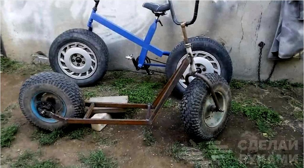 Erőteljes házi robogó kerékpármotorral