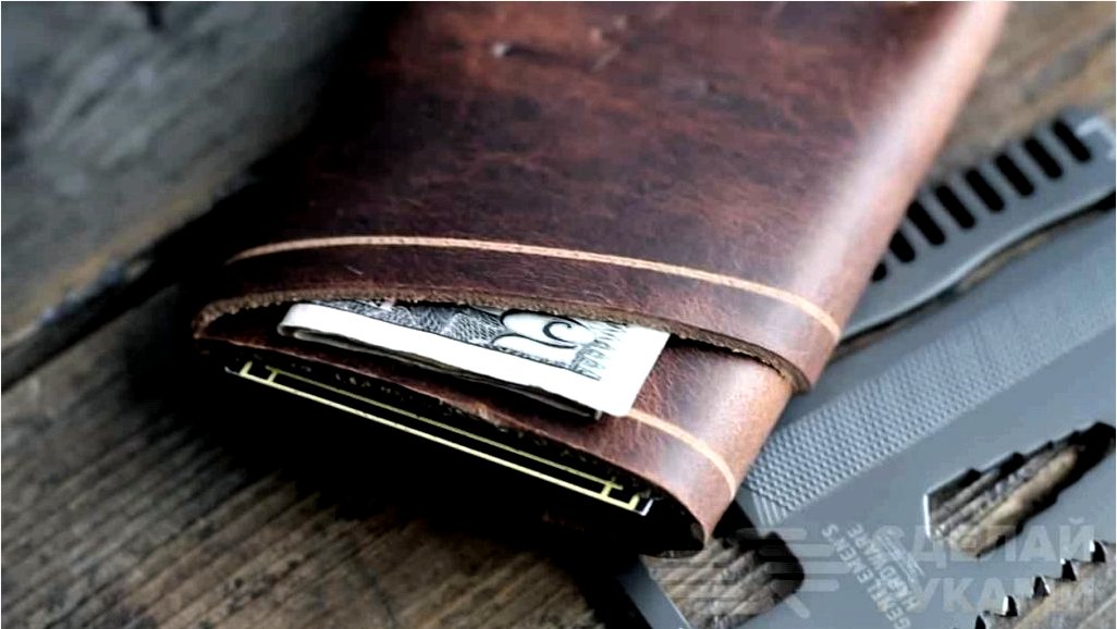 Valódi bőrből készült férfi pénztárca pénzért és hitelkártyákhoz