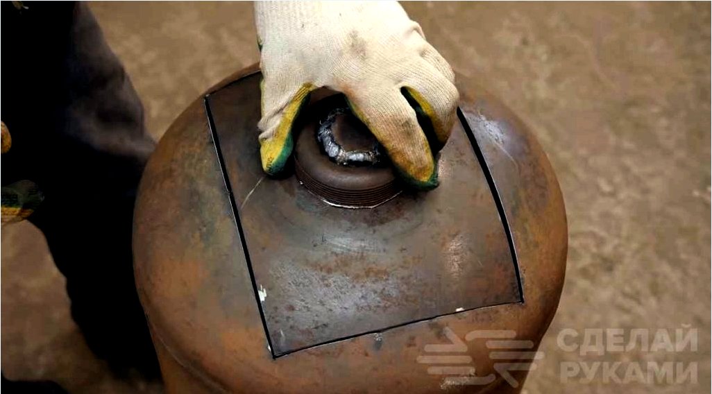 Sütő szeleppel egy régi gázpalackból