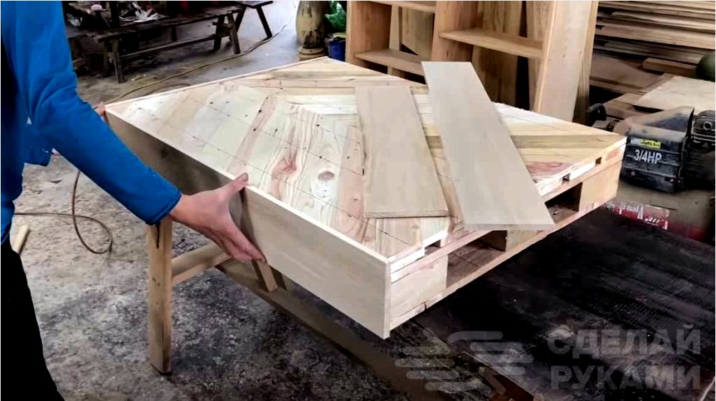  Csináld magad fából készült asztal saját kezűleg, régi raklapokból