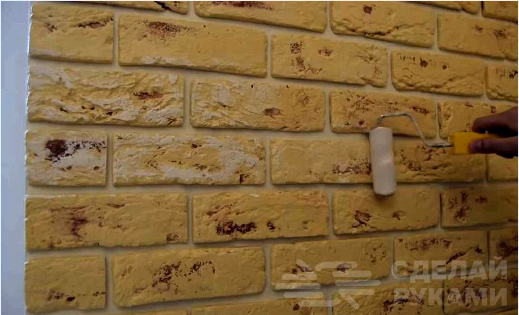 A falon található dekoratív tégla frissítésének egyszerű módja