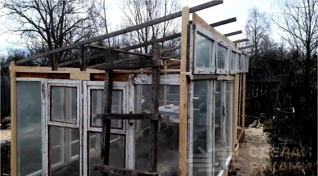  Csináld magad üvegház a régi ablakkeretekből, videó, hogyan lehet építeni