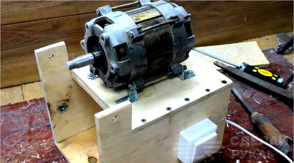Csiszológép egy szovjet mosógép motorjából