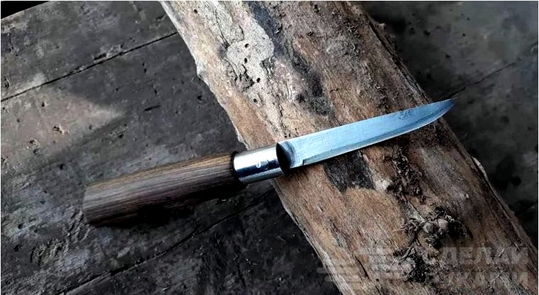 Hogyan készítsünk összecsukható kést régi ollóból