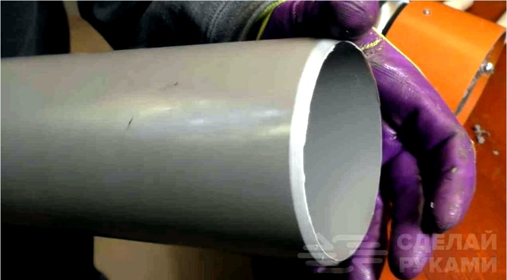Hogyan készítsünk csővágót egy 110 mm átmérőjű műanyag csőhöz?