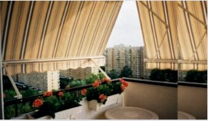 Ötletek napvédelemhez erkélyen, ahol nincs légkondicionáló - áttekintés