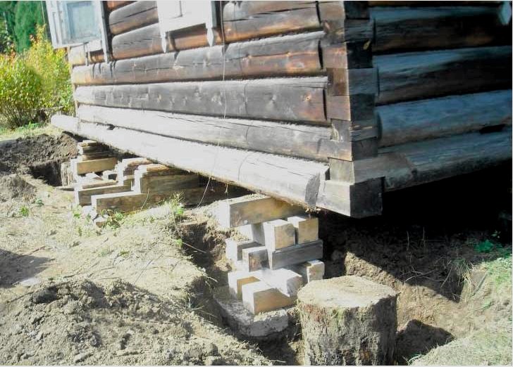 Egy régi faház alapját megerősítjük anélkül, hogy saját kezét mozgó talajon emeljük fel: Áttekintés