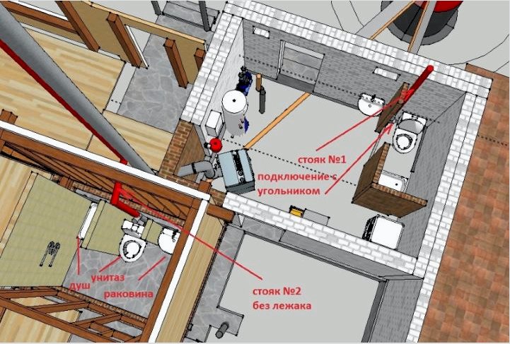 Hogyan készítsünk falra szerelhető WC-t egy saját házban egy fából készült házban: Lépésről lépésre + Fotók a belső térben és a videó