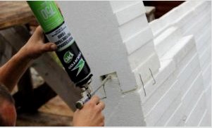 A porózus beton falazata a ragasztóhavon: mi a legjobb módszer a ragasztásra?  Utasítás