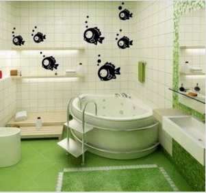 A fürdőszobát dekoratív matricákkal díszítjük - Ötletek: Áttekintés a belső terekben