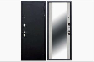 Bejárati ajtó tükörrel (legjobb opciók): Áttekintés