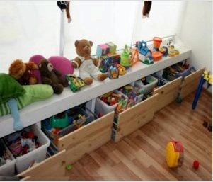 Tárolórendszer a gyerekszobában: állványok- szekrények, szekrények