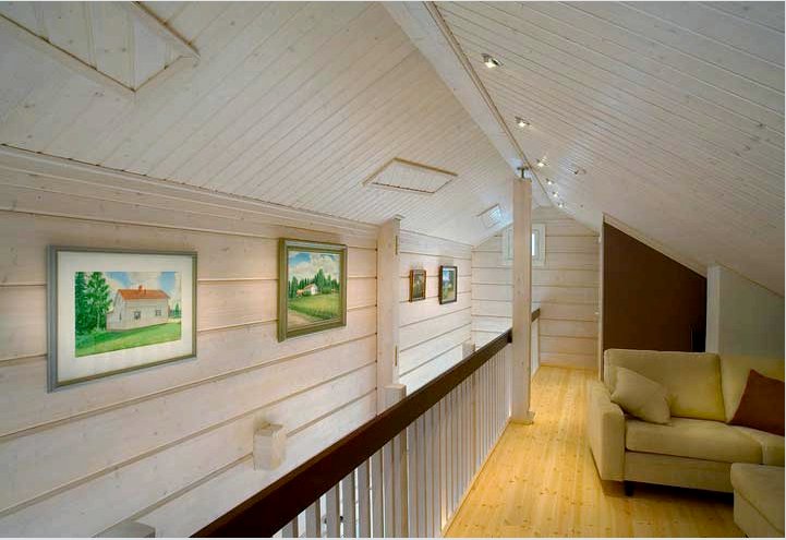 Festés egy fából készült ház belsejében: Falfajták, -beállítások, festékek és színek - áttekintés