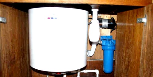 Tárolós vízmelegítő csatlakoztatása: vízellátási rajz, be-, kikapcsolási és vízleeresztési eljárás