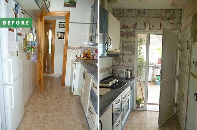 Mielőtt és utána: Egy kis konyha világos és tágas lett – falak ledöntése nélkül
