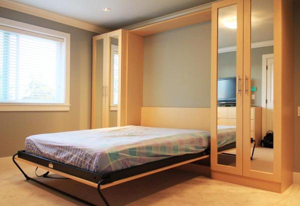 Összecsukható átalakító ágyak: lehetőségek és felhasználási lehetőségek