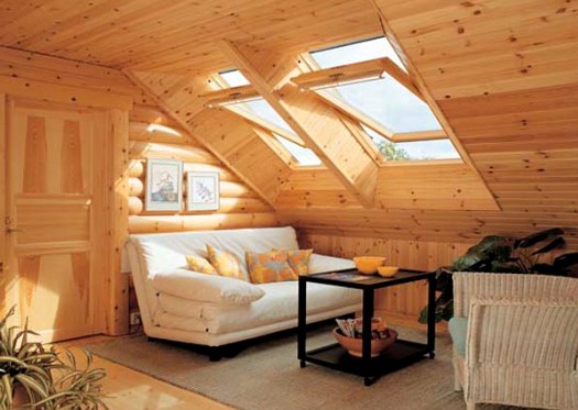 Egy ház tetőterének elrendezése és belső tere