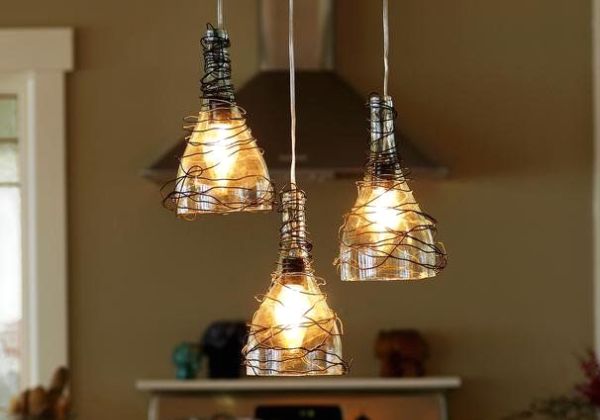 Barkácslámpák és lámpák műanyagból és üvegből