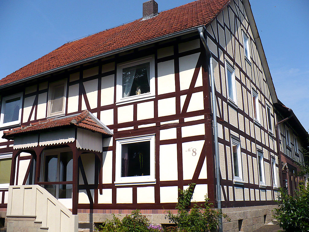 Német fafalazott épületek