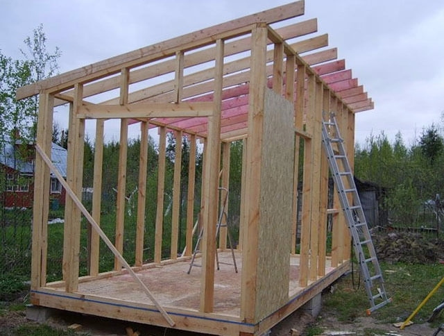 Hogyan készítsünk egy pavilon egy szimpla tetővel - Építési szabályok