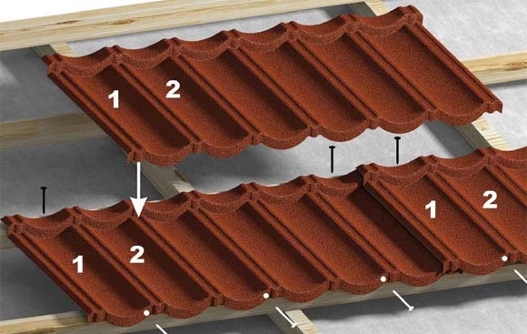 Telepítése kompozit csempe a tetőn saját kezűleg - lépésről lépésre utasításokat