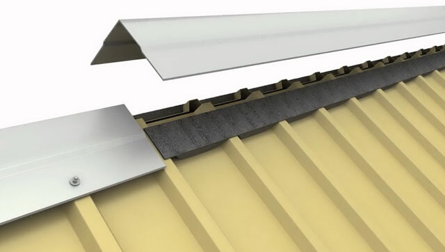 Hogyan kell telepíteni egy gerincet egy hullámlemezből készült tetőn