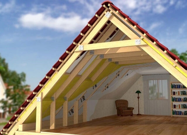 Építési típusok egy dupla nyeregtető tetőtérrel, tervezés és a telepítés sorrendje