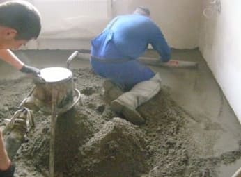 Cement-homok esztrich 1m2-enkénti tömegmutatója, cementkeverékek jellemzői