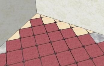 Hogyan kell kiszámítani a padlónkénti csempe számát, a fektetési munka típusától függően