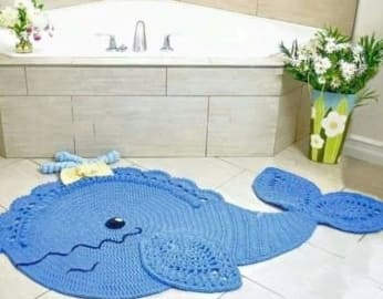 Fürdőszoba akasztós kötött szőnyegek típusai, kötési mintáik