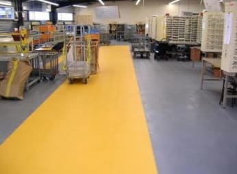 Polimer vagy moduláris PVC ipari padlóburkolatok, követelmények és jellemzők