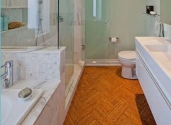 A parafa padló lerakásának technológiája a fürdőszobában és karbantartása