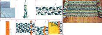 Számos módja van a barkácsoló szövet szőnyegek készítésének