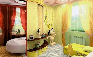 Gyermekszoba a szülők hálószobájával kombinálva - érdekes megoldások vezető belsőépítészektől