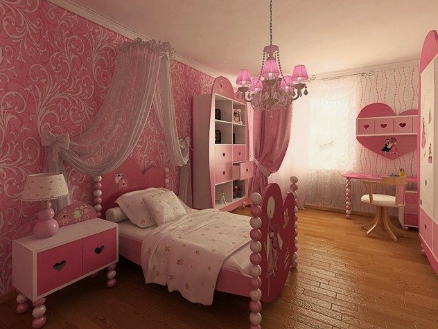 Hálószoba kialakítása egy lány számára: dekoráció és dekoráció