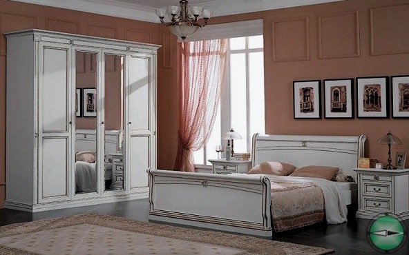Fehér ágy a hálószobában: sikeres tervezési megoldások