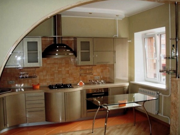 Hogyan készítsünk hangulatos kialakítást egy 7 négyzetméteres kis konyhában?  m - fotó példákkal