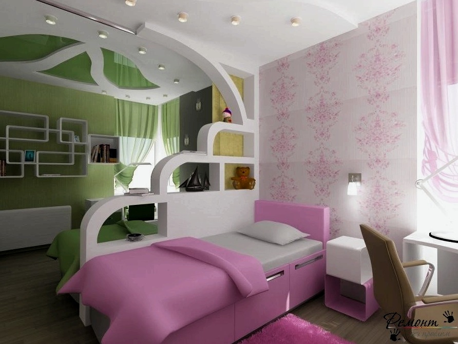 Kényelmes, funkcionális és hangulatos hálószoba egy 12 éves lánynak