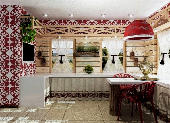 Ukrán stílusú konyha: szín és otthonosság modern dizájnban