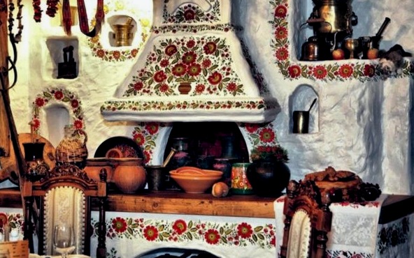 Ukrán stílusú konyha: szín és otthonosság modern dizájnban