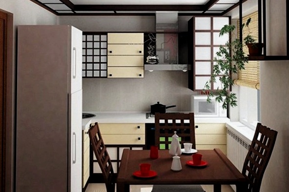 Japán stílusú konyha: a keleti design jellemzői