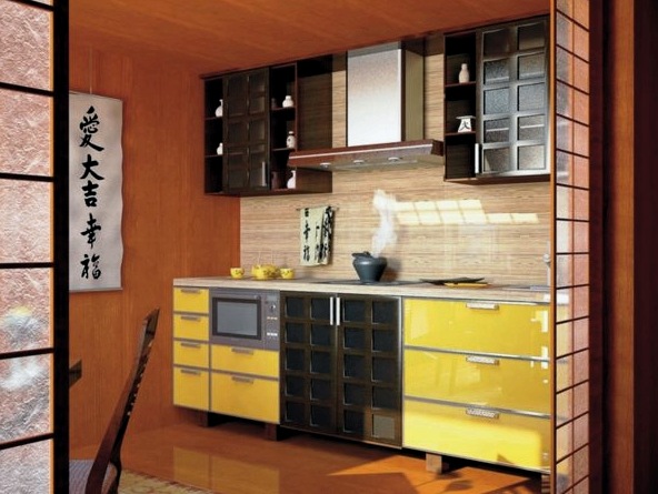 Japán stílusú konyha: a keleti design jellemzői