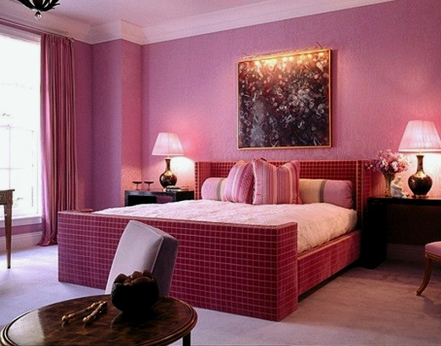 Rózsaszín hálószoba - minden előnye és hátránya