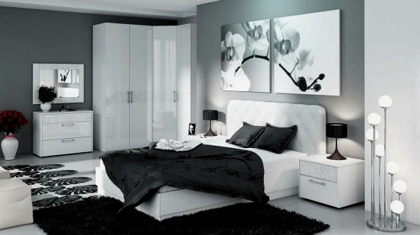 Fehér tónusú hálószoba - stílusos belső tér a tisztaság és a rend szerelmeseinek