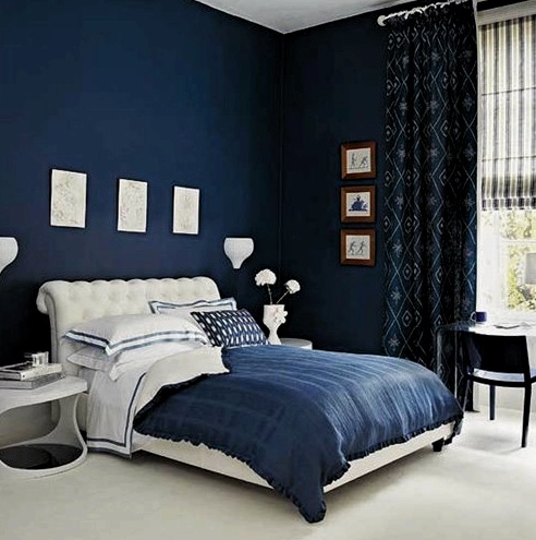 Kék árnyalatú hálószoba – nem lesz unalmas és hideg