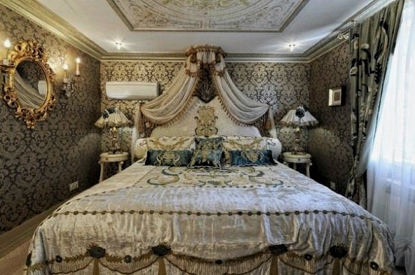 Barokk stílusú hálószoba - alapvető ajánlások a szoba kialakításához