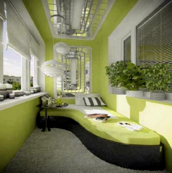 Hálószoba az erkélyen - a lakótér növelésének módja
